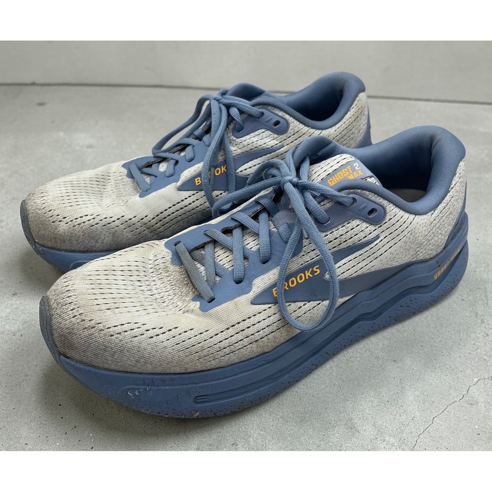 Brooks Ghost Max 2 Mens Blue Grey DNA Loft Nitrogen Running Shoes Size 11